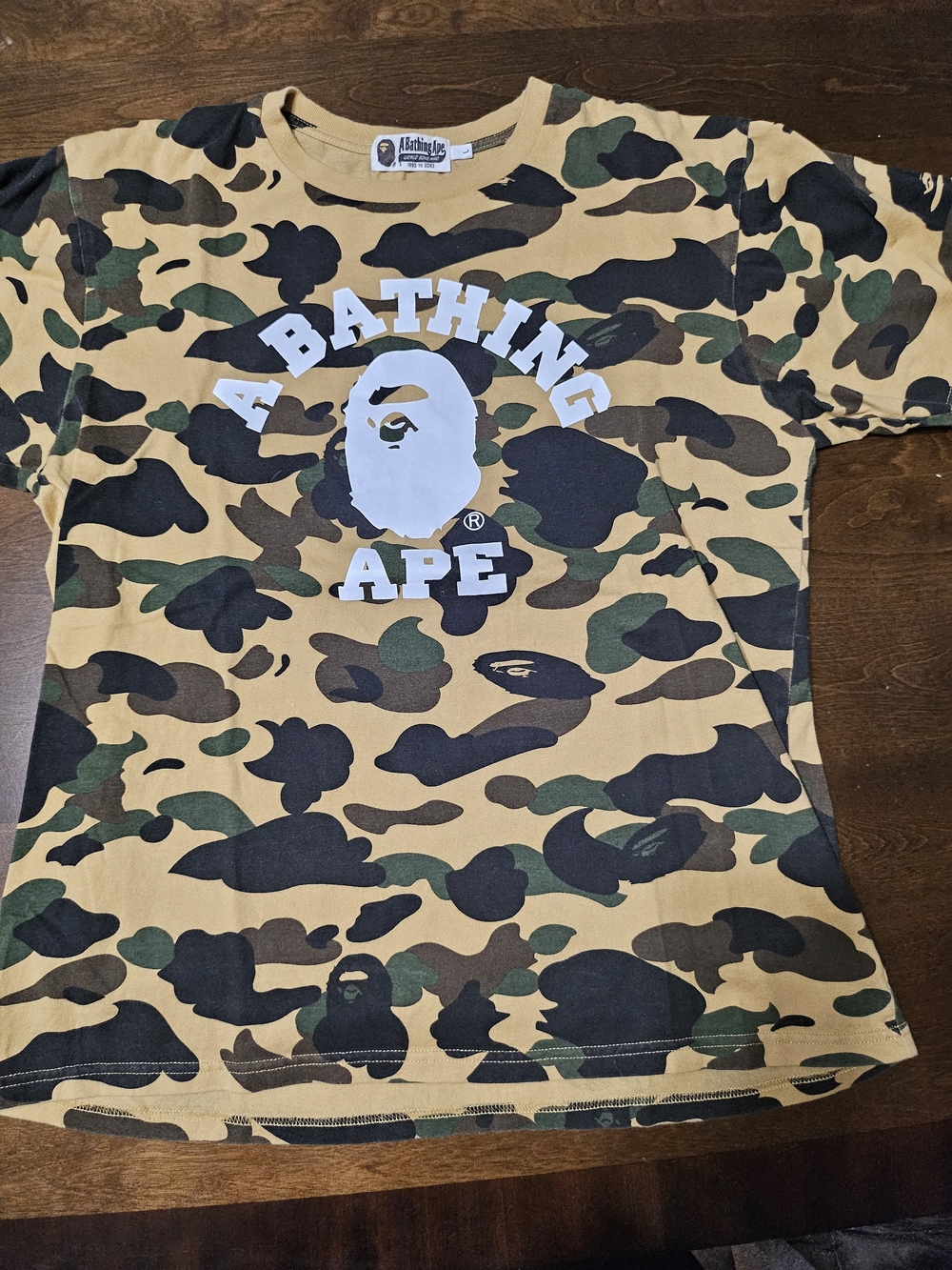 A Bathing Ape Camo Graphic Tee Size Large